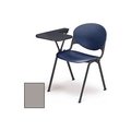 Kfi Designer Stacking Arm Chair Desk w/ Right Handed Tablet  - Cool Gray Seat & Back 2000-P06-WTR COOL GREY